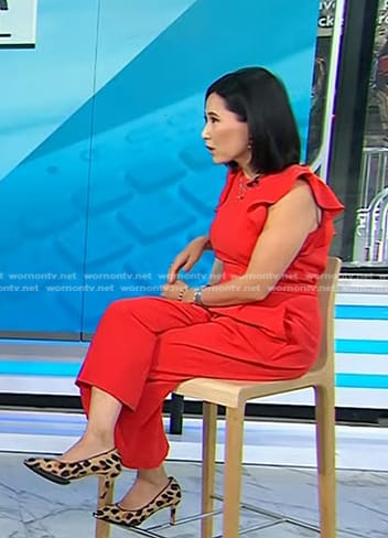 Vicky’s ref ruffle jumpsuit on Today