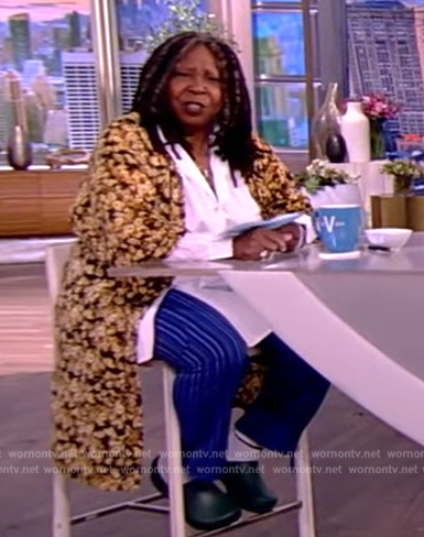 Whoopi’s floral print kimono on The View