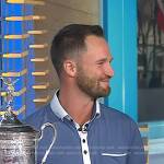 Wyndham Clark’s blue polo shirt on Today