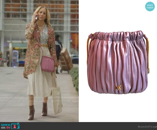 Ximena Kavalekas Sofia Lilac Rose worn by Carrie Bradshaw (Sarah Jessica Parker) on And Just Like That
