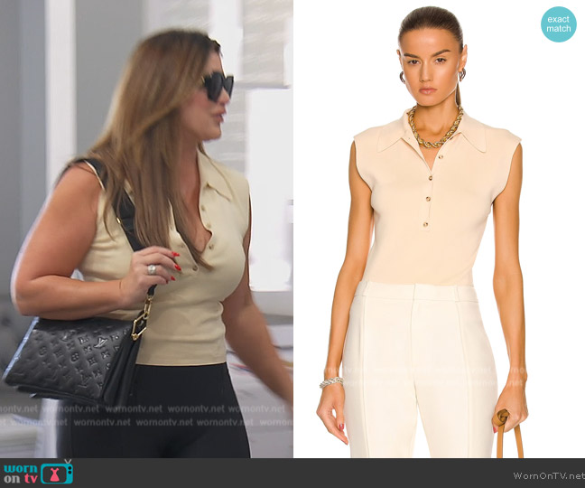 A.L.C. Taylor Top worn by Emily Simpson on The Real Housewives of Orange County