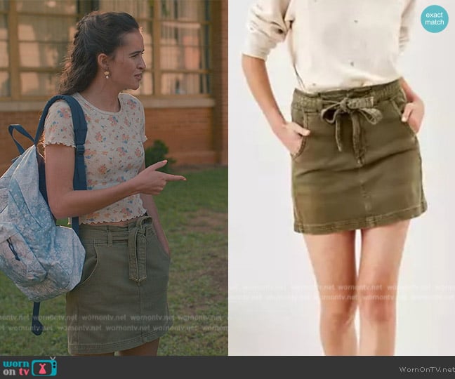 American Eagle Highest Rise Green Skirt worn by (Harlan Drum) on Sweet Magnolias