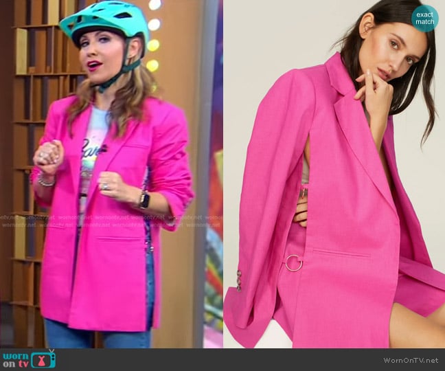 Eudon Choi Collective Oversized Blazer worn by Lori Bergamotto on Good Morning America