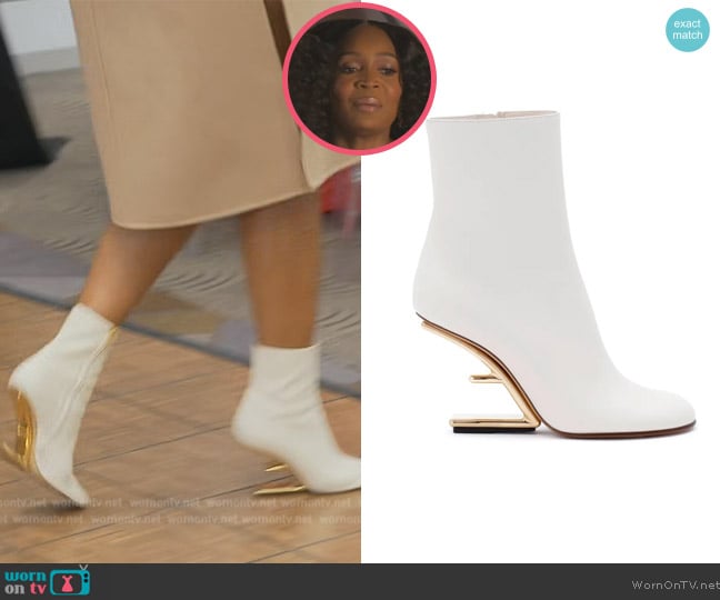 Fendi First F Heel Bootie worn by Marlo Hampton on The Real Housewives of Atlanta