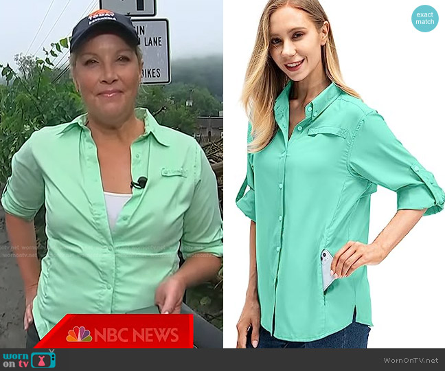 Jessie Kidden UV Protection Convertible Long Sleeve Shirts worn by Kristen Dahlgren on Today