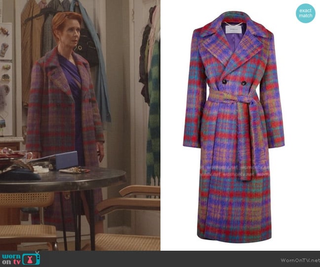 Marella Mirra Coat worn by Miranda Hobbs (Cynthia Nixon) on And Just Like That