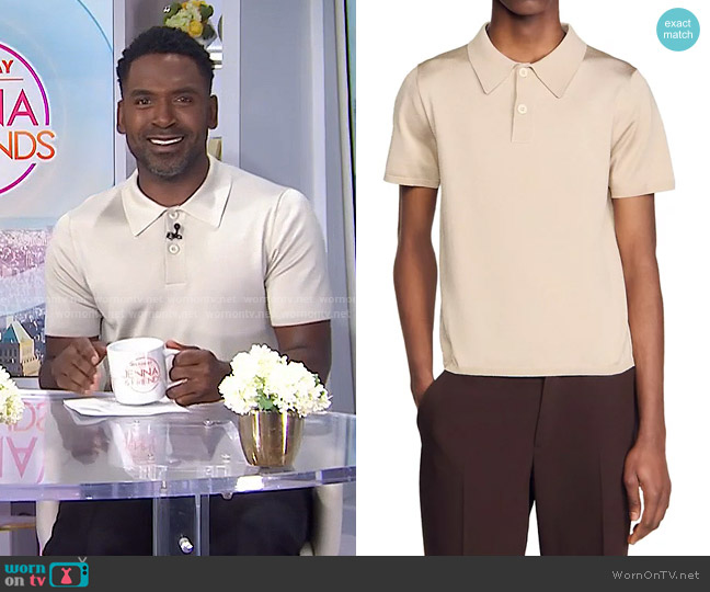 Sandro Pablo Polo-Style Sweater worn by Justin Sylvester on Today