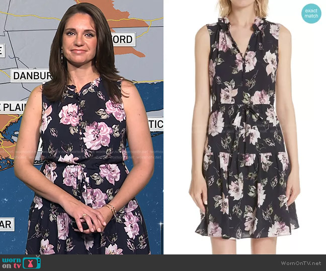 Rebecca Taylor Magnolia A-Line Dress worn by Maria Larosa on Today