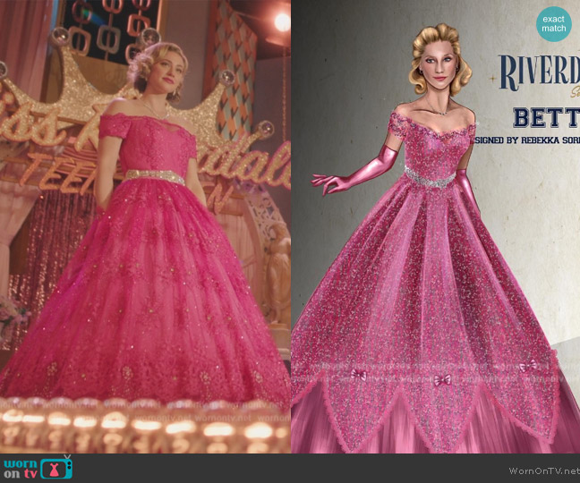 Rebekka Sorensen Kjelstrup Custom Dress worn by Betty Cooper (Lili Reinhart) on Riverdale