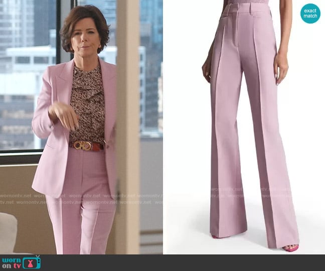 Reiss Aura High Waist Flare Trousers worn by Margaret Wright (Marcia Gay Harden) on So Help Me Todd