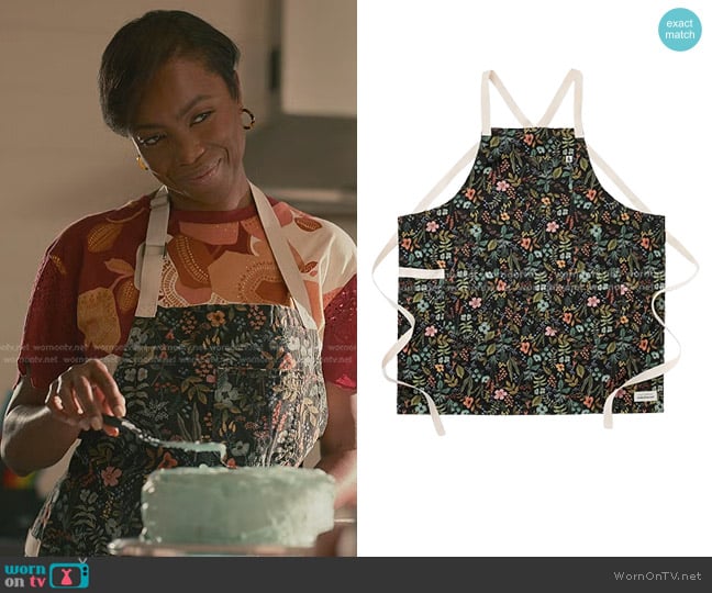 Rifle Paper Co. Herb Garden Apron worn by Helen Decatur (Heather Headley) on Sweet Magnolias