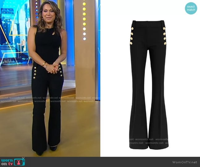 Derek Lam 10 Crosby Robertson Trousers worn by Ginger Zee on Good Morning America