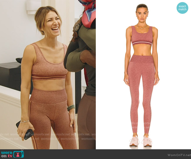 The Upside Sierra Daisy Sports Bra worn by Erin Lichy on The Real Housewives of New York City