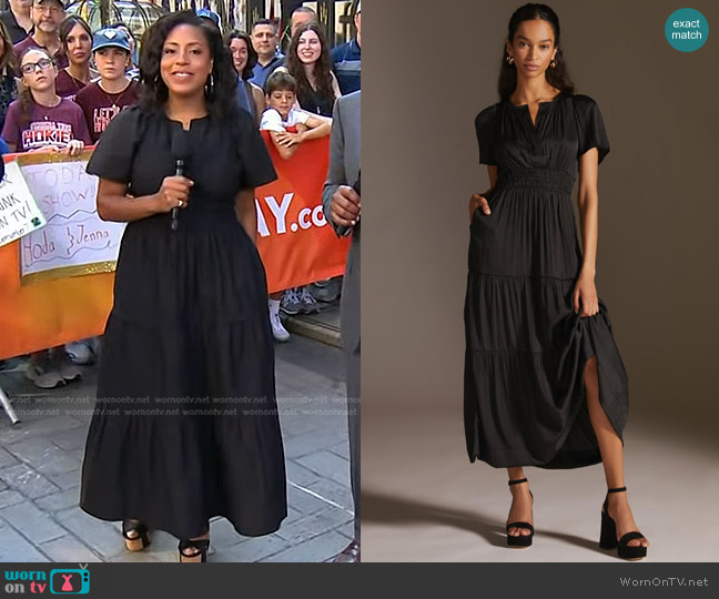 Anthropologie The Somerset Maxi Dress worn by Sheinelle Jones on Today