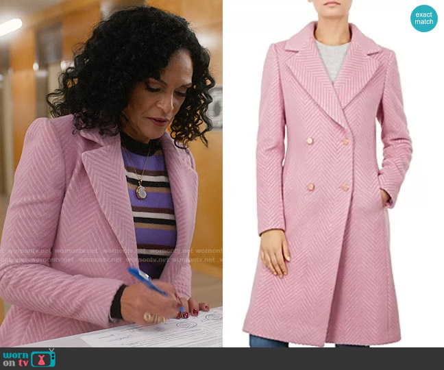 Ted Baker Saffra Coat worn by Francey (Rosa Arredondo) on So Help Me Todd