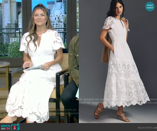 The Somerset Collection The Somerset Maxi Dress worn by Maria Menounos on Live with Kelly and Mark