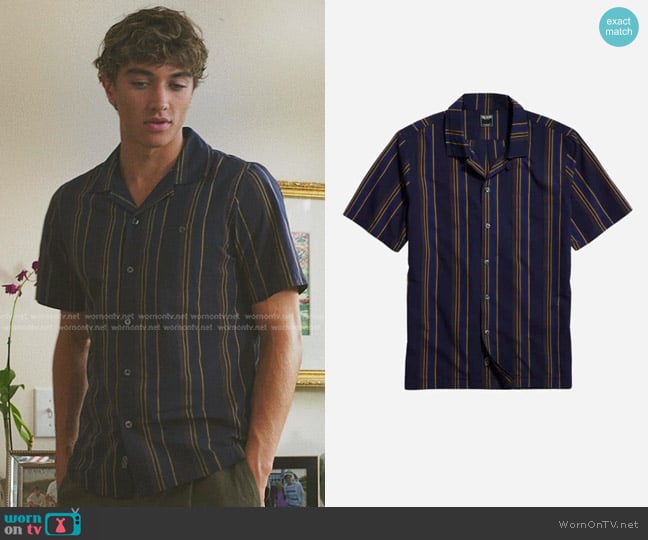 Todd Snyder Short Sleeve Camp Collar Shirt worn by Jeremiah Fisher (Gavin Casalegno) on The Summer I Turned Pretty