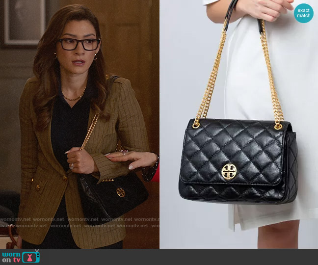 Tory Burch Willa Shoulder Bag worn by Susan (Inga Schlingmann) on So Help Me Todd