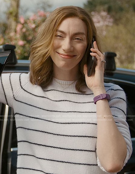 Allison’s striped sweater on So Help Me Todd