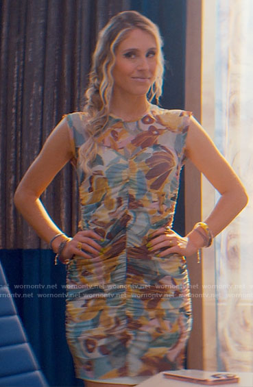Alyssasays’s printed ruched dress on Glamorous