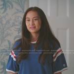 Belly’s blue striped tirm tee on The Summer I Turned Pretty