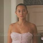 Belly’s pink floral lace cami on The Summer I Turned Pretty