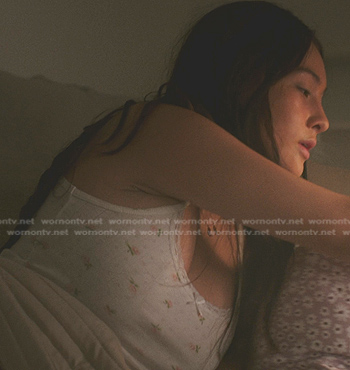 Belly’s white floral cami on The Summer I Turned Pretty