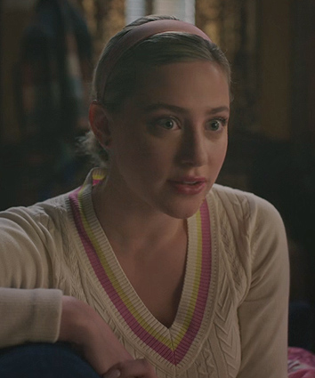 Betty’s varsity stripe sweater on Riverdale