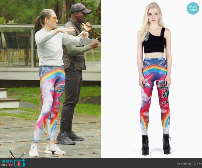 Black Milk Clothing Hell Yeah Supershine Leggings worn by Jenna Lyons on The Real Housewives of New York City
