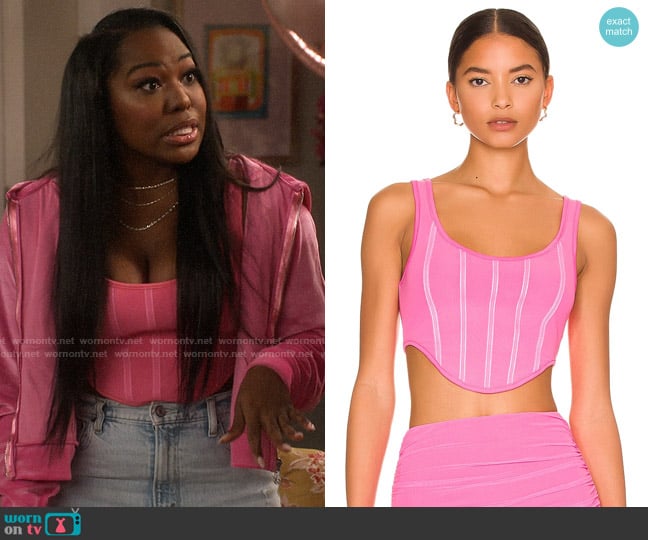 BY.DYLN Blair Corset worn by Harper (Laci Mosley) on iCarly