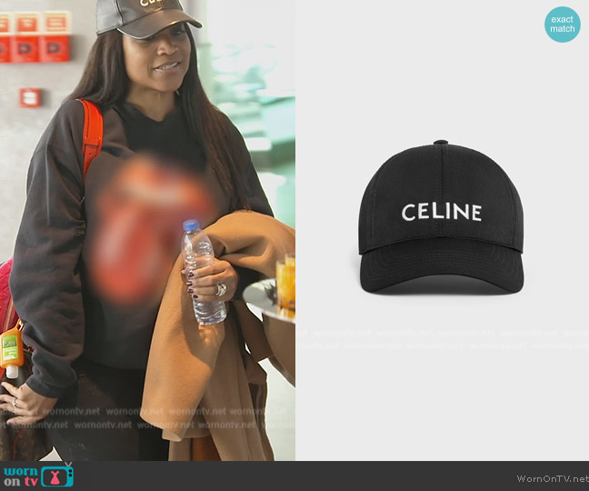 Celine Baseball Cap in Drill Cotton Black worn by Monyetta on The Real Housewives of Atlanta
