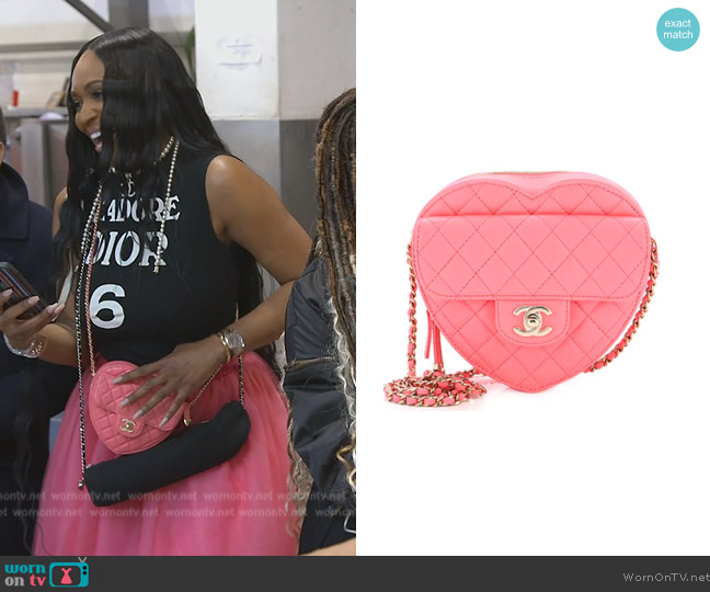 Chanel CC in Love Heart Bag worn by Marlo Hampton on The Real Housewives of Atlanta