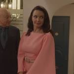 Charlotte’s pink bell sleeve dress on And Just Like That