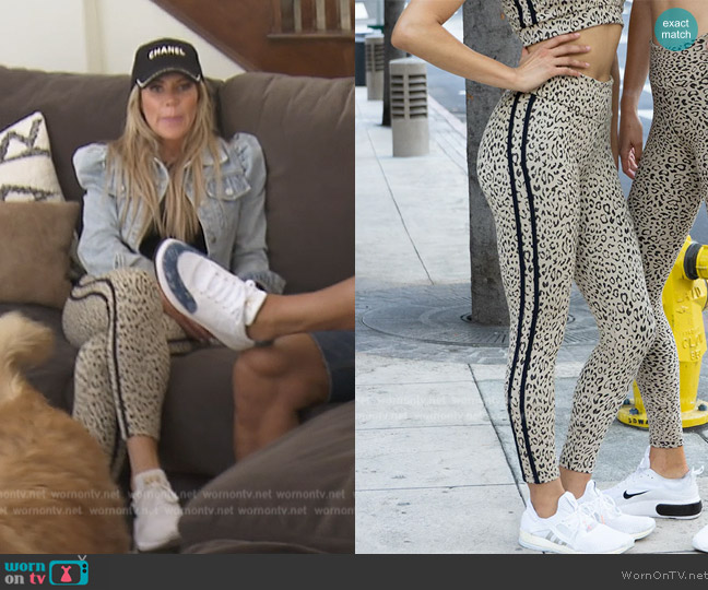 Coco on the Go Leopard Leggings worn by Jennifer Pedranti on The Real Housewives of Orange County