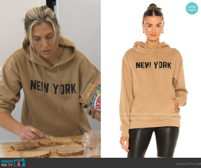 Departure New York Hoodie worn by Gina Kirschenheiter on The Real Housewives of Orange County