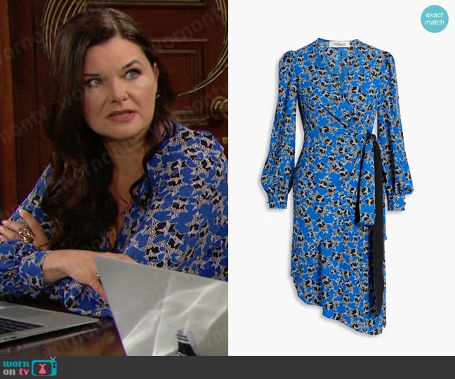 Diane von Furstenberg Evania Dress worn by Katie Logan (Heather Tom) on The Bold and the Beautiful