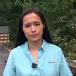 Emilie Ikeda’s blue shirt on NBC News