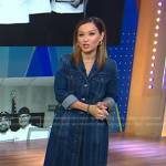 Eva’s denim shirtdress on Good Morning America