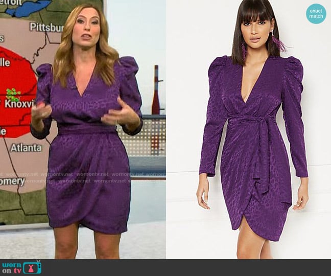 Eva Mendes Collection Dynasty Dress worn by Stephanie Abrams on CBS Mornings