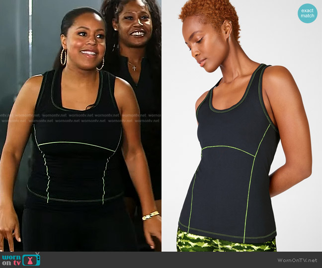 Fabletics Phoenix Racerback Tank worn by Sheinelle Jones on Today