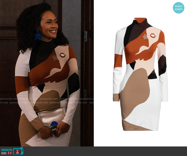 Fendi Sweater Dress worn by Sondi Hill (Corbin Reid) on Run the World