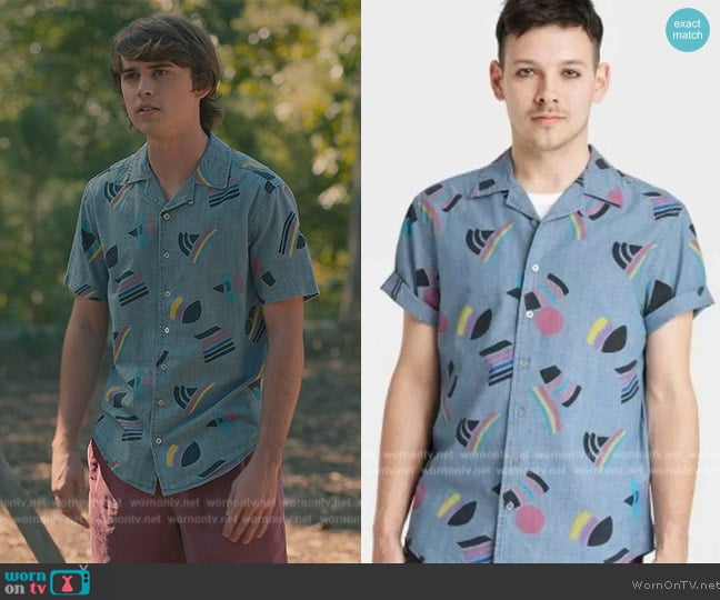 Target Pride Geometric Flags Print Shirt worn by (Logan Allen) on Sweet Magnolias