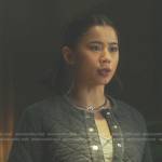 George’s black quilted jacket on Nancy Drew
