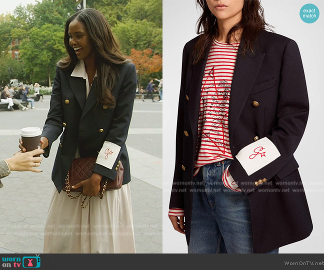 Golden Goose Double-Breasted Blazer worn by Ubah Hassan on The Real Housewives of New York City