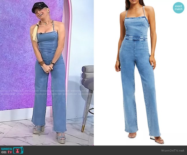 Good American Vacay Denim Jumpsuit worn by Galey Alix on Today