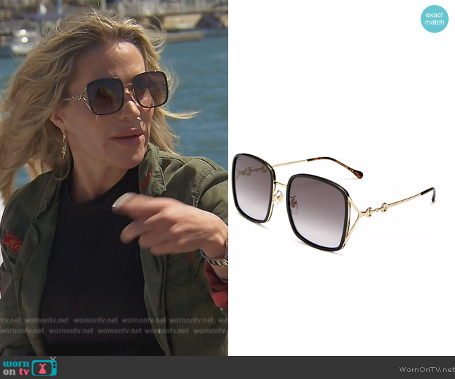 Gucci Square Sunglasses worn by Jennifer Pedranti on The Real Housewives of Orange County