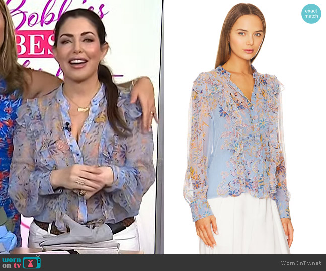 Hemant and Nandita Lyna Shirt with Slip worn by Bobbie Thomas on Today