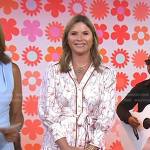 Jenna’s white floral maxi shirtdress on Today