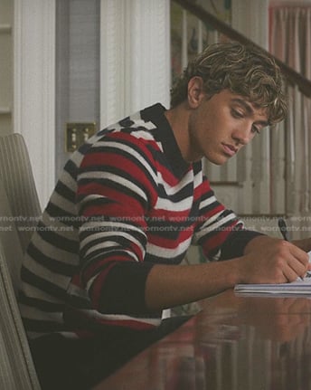 Jeremiah’s mixed stripe sweater on The Summer I Turned Pretty