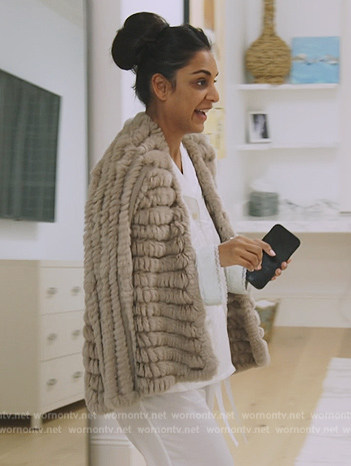 Jessel’s fur jacket on The Real Housewives of New York City